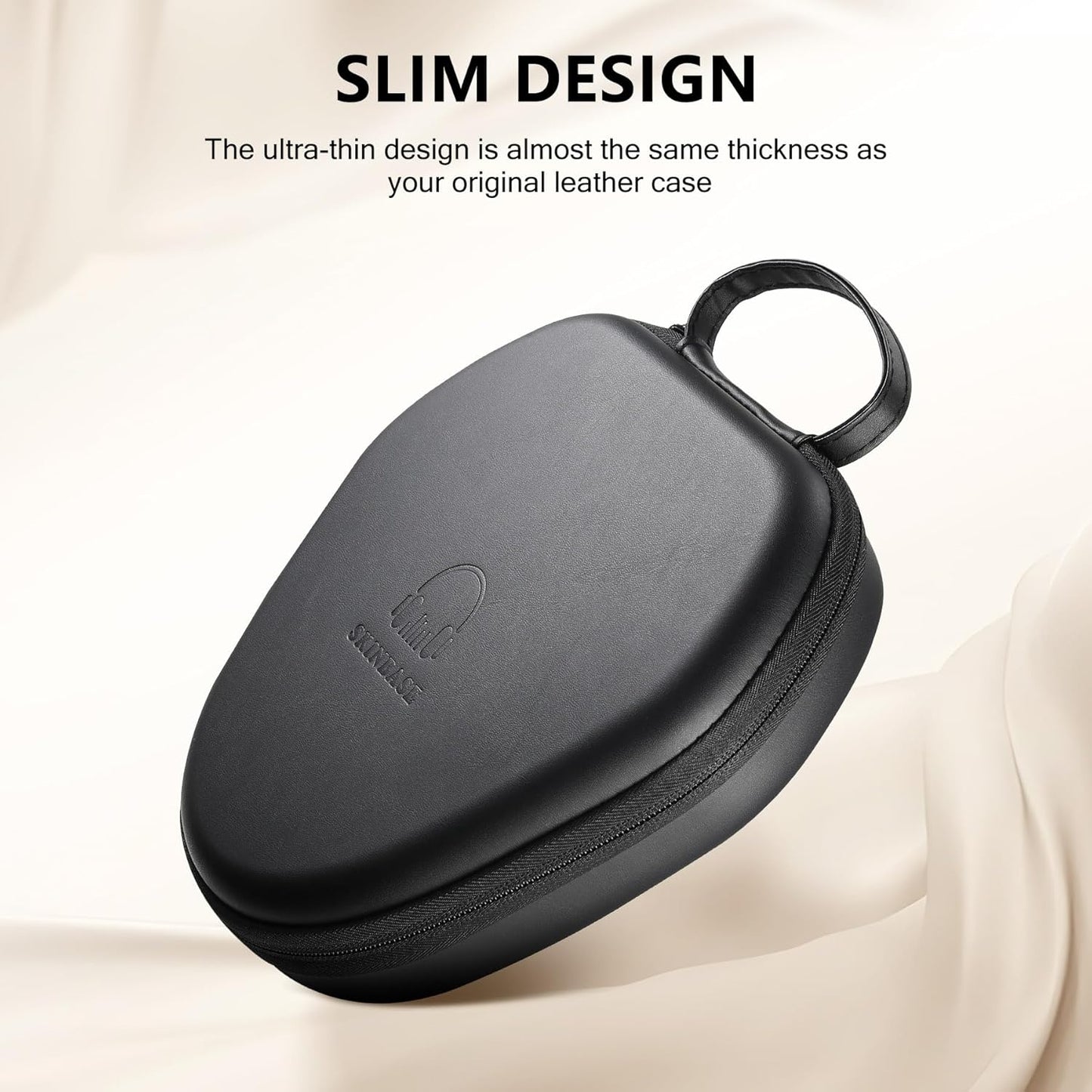 for Airpods Max Case Cover,Smart Case with Sleep Mode Made by Air pods,Compatible with Apple AirPod Max,Protective Carry Travel Cover AirPod Pro Max Cases,Headphone,Black