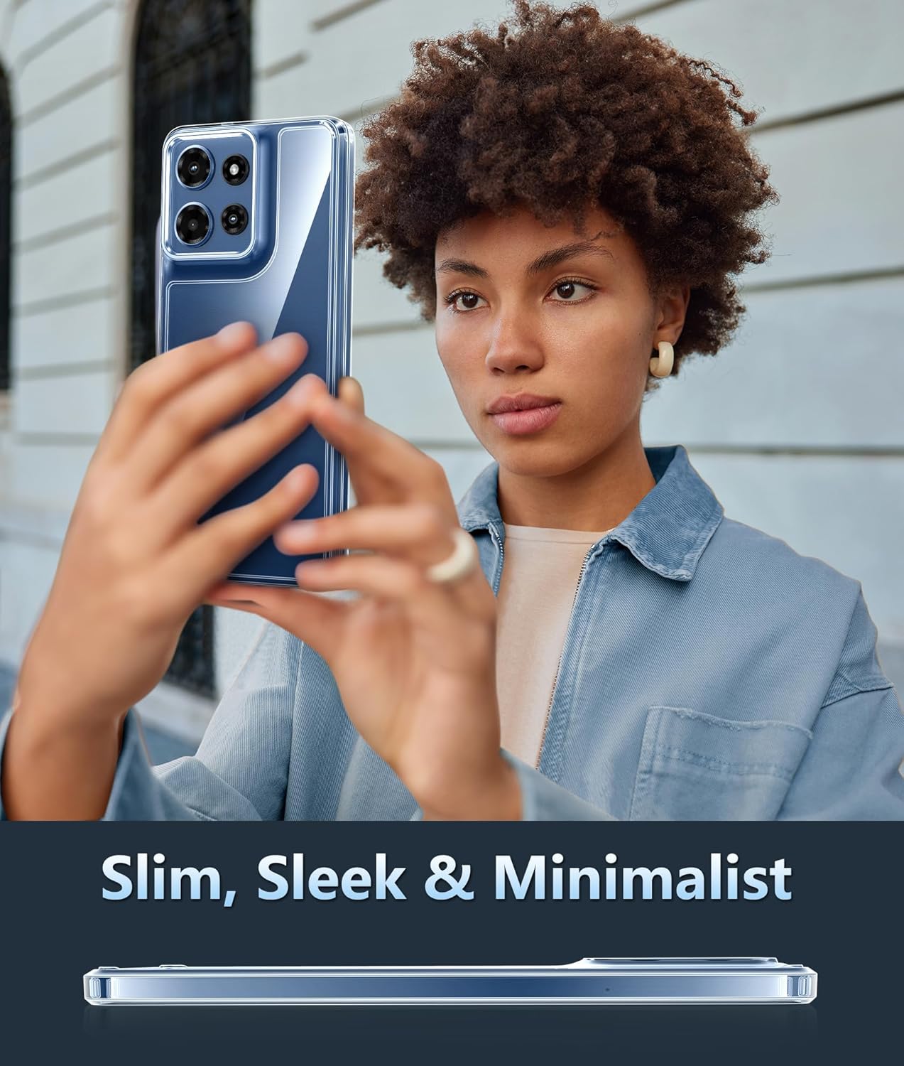 FNTCASE for Motorola Moto G 2025 Case: Military Drop Protection Anti Yellowing Cell Phone Cover - Rugged Shockproof Protective Transparent Slim Cases for Moto G 5G 2025 (Clear)