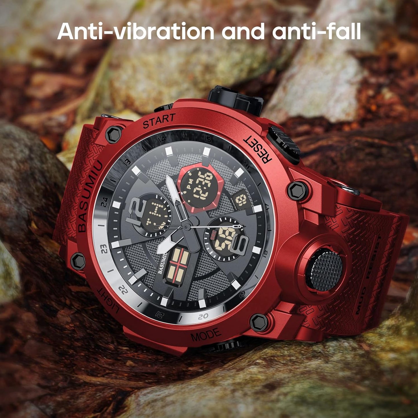 Mens Sports Wrist Watches Analog Digital Tactical Military Watch Waterproof Gold Watches for Men