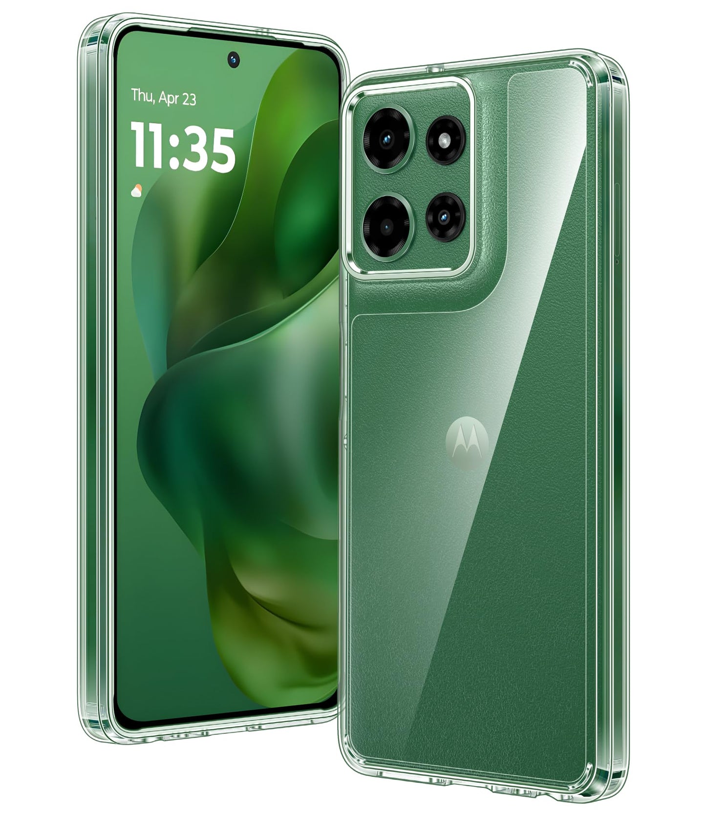 FNTCASE for Motorola Moto G 2025 Case: Military Drop Protection Anti Yellowing Cell Phone Cover - Rugged Shockproof Protective Transparent Slim Cases for Moto G 5G 2025 (Clear)