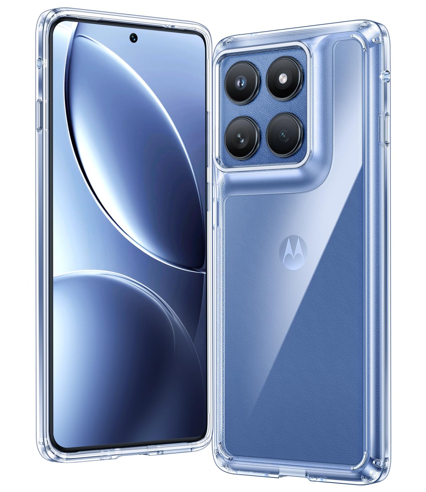 FNTCASE for Motorola Moto-G Stylus-5G-2025 Case: Military Grade Drop Protection Anti Yellowing Cell Phone Cover - Rugged Shockproof Protective Bumper Transparent Cases(Clear)