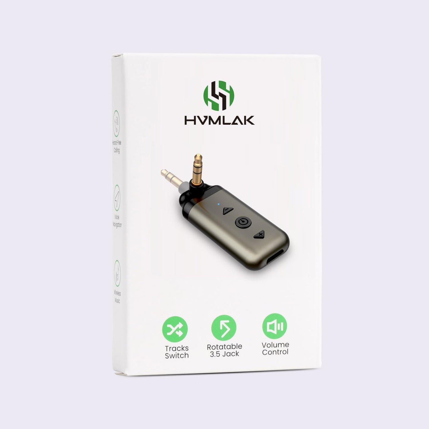 Air88 Bluetooth Aux Adapter for Car, Aux Bluetooth 5.3 Receiver with Swivel 3.5Mm Audio Jack for Home Stereo Speaker, Volume and Track Control, Handsfree Call, CD Sound, Metal Case