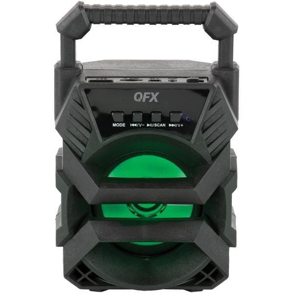 New QFX BT-1 3-Inch Small Rechargeable Bluetooth Wireless Party Speaker with Disco Light - The Accessories  Place