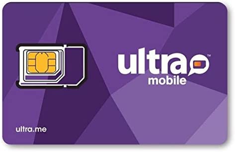 Ultra Mobile SIM Starter Kit Works on Unlocked GSM Phones Including iPhone & Android