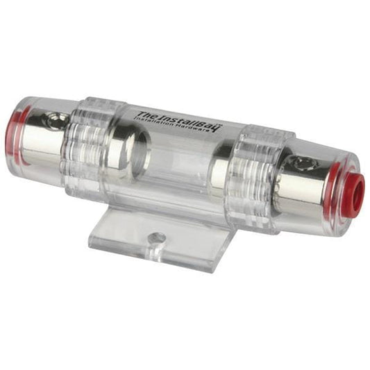 The Install Bay 4/8 Gauge AGU Adjustable Fuse Holder- Nickel Plated - The Accessories Place