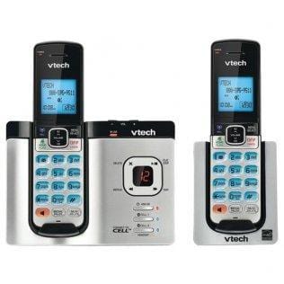 DECT 6.0 Connect-To-Cell™ 2-Handset Cordless Phone System - The Accessories Place