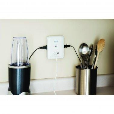 APC 6-Outlet SurgeArrest® Surge Protector Wall Tap with 2 USB Ports