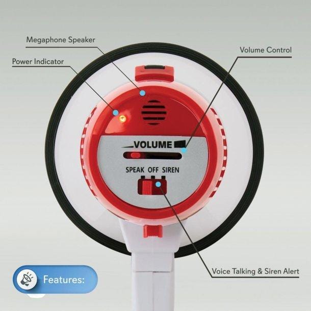 Pyle Pro Megaphone/Bullhorn is compact, powerful and portable