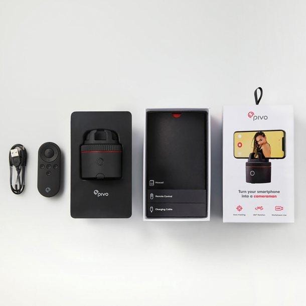 Smartphone Camera Mounting Pod with Remote Control (Red)
