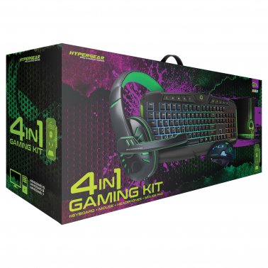 HYPERGEAR 4-in-1 Gaming Kit (Emerald Crocodile)