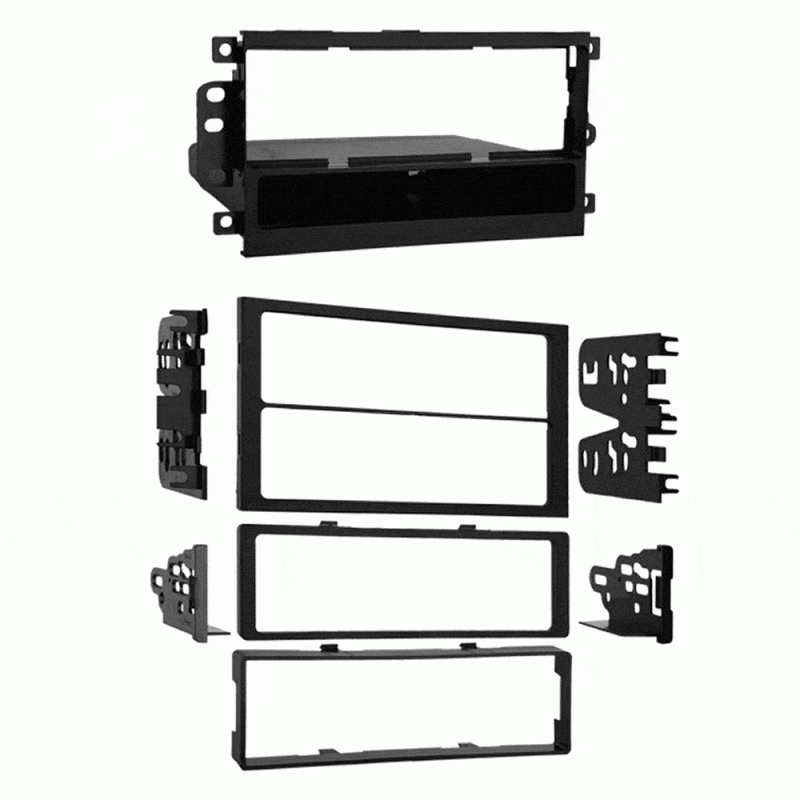 Double-DIN/Single-DIN W/ Pocket Installation Kit For GM/Isuzu/Suzuki (1990-2012) - The Accessories Place