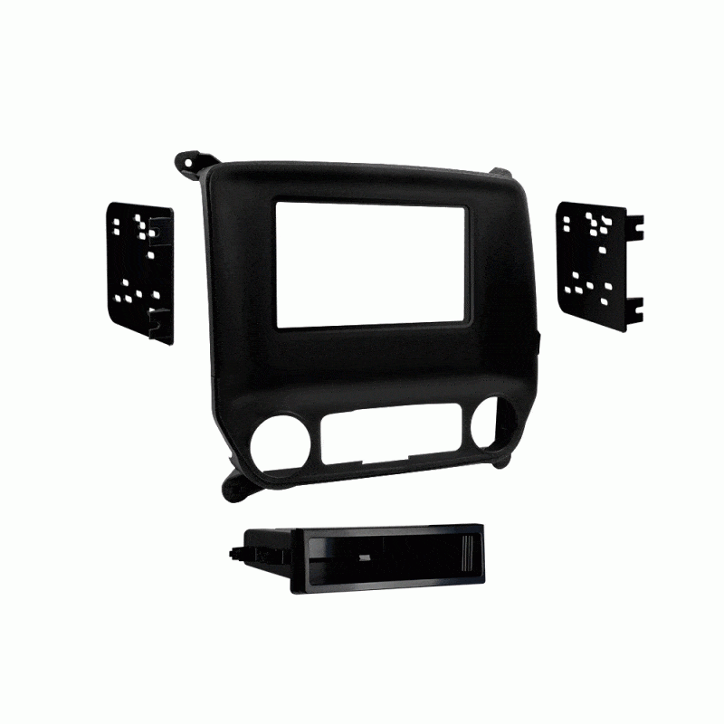 Double-DIN/Single-DIN W/ Pocket Installation Kit For Chevrolet Silverado/GMC Sierra (2014-Up) - The Accessories Place