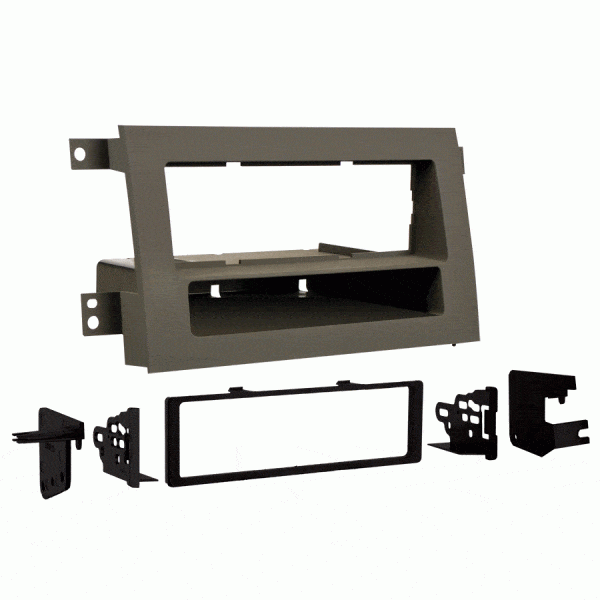 Single DIN W/ Pocket Installation Kit for Honda Ridgeline Vehicles (2005-2009) (Taupe) - The Accessories Place