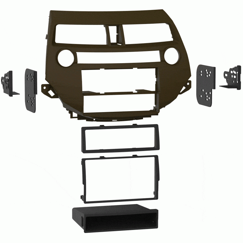 Double-DIN/Single-DIN W/ Pocket Installation Kit For Honda Accord (2008-2012) and Crosstour (2012-2015) - (Taupe) - The Accessories Place