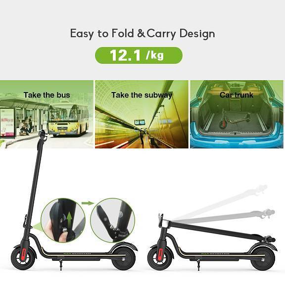 Electric Scooter S10 with 7.5Ah Battery 250W Motor 8' wheels and LED Display - The Accessories Place