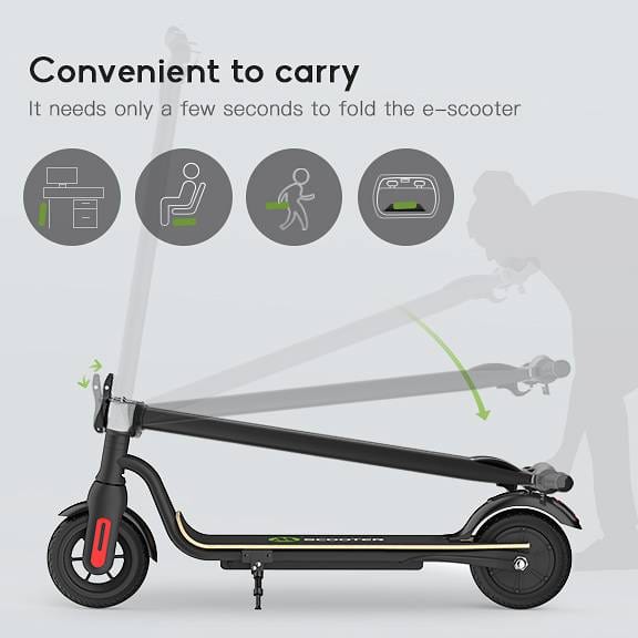 Electric Scooter S10 with 7.5Ah Battery 250W Motor 8' wheels and LED Display - The Accessories Place