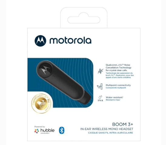 Motorola Boom 3+ IPX4 Multipoint Headset