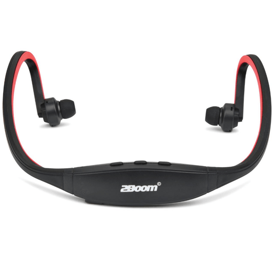 2BOOM HPBT260R Sports Blade Bluetooth Wireless Earbuds with Microphone (Red)