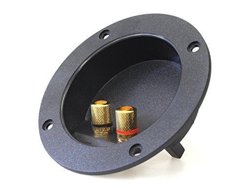 Round Speaker Terminal Cup 3" Satin Gold Binding Post - The Accessories Place