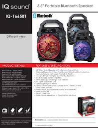 SUPERSONIC 6.5-INCH Portable Bluetooth Wireless Party Speaker - The Accessories  Place
