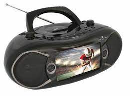NAXA Electronics NDL-257 7" Bluetooth DVD Boombox & TV