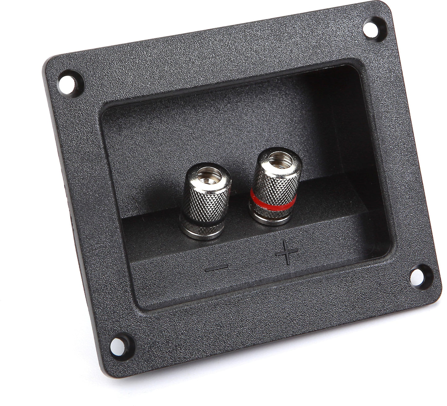 Square Speaker Terminal Cup 2" Binding Post Nickel - The Accessories Place