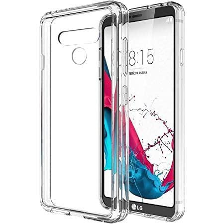 LG K51 Military Armor Dual Heavy-Duty Shockproof Ring Holder Case (Clear)