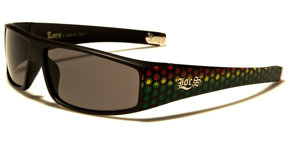 LOCS LEAF PATTERN MEN'S SUNGLASSES