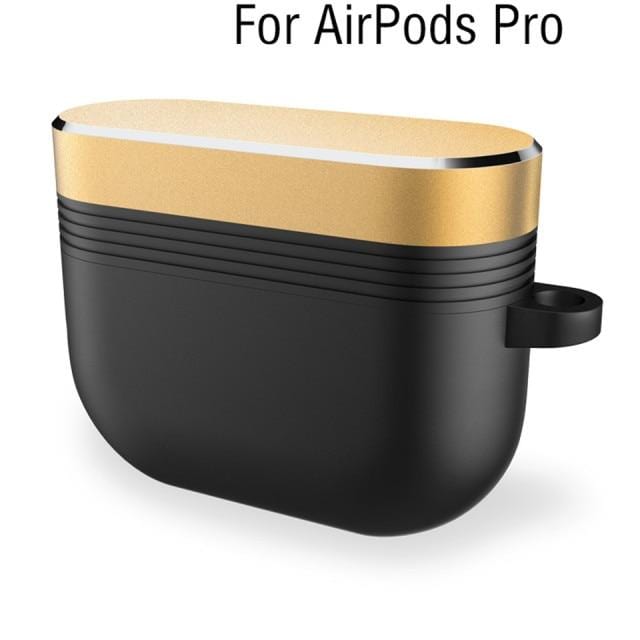 For Apple Airpods Pro Case with Keychain Luxury Metal Air Pods Earphone Accessories Airpod Funda Protector Air Pods Pro Cases