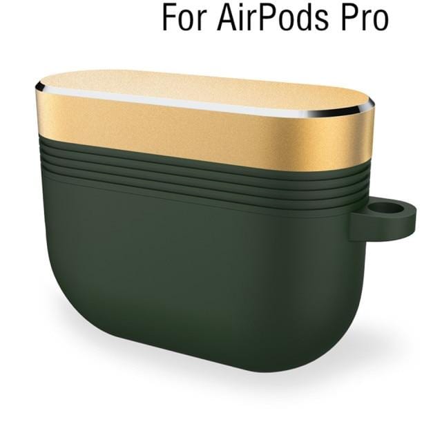 For Apple Airpods Pro Case with Keychain Luxury Metal Air Pods Earphone Accessories Airpod Funda Protector Air Pods Pro Cases