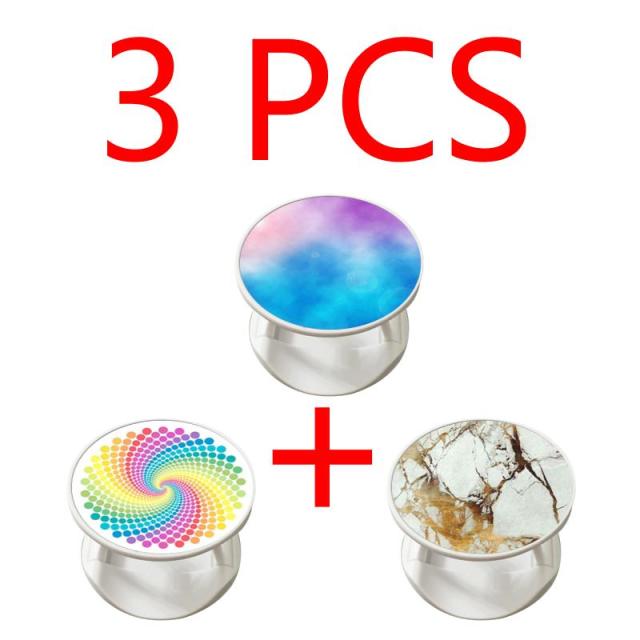 phone holder car Round Fashion Air Sac Phone Holder Expanding Stand Grip Mount foldable phone holder  finger phone holder socket