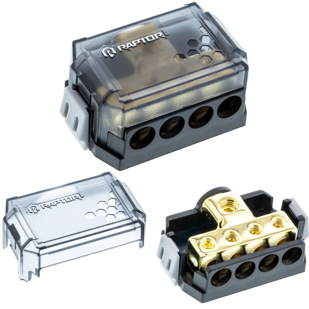 RAPTOR 4-Position Ground Distribution Block - Fuse Holders - The Accessories Place