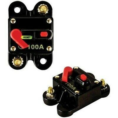 RAPTOR 100 AMP 12V Circuit Breaker W/ Reset up to 1000 Watts Stereo - The Accessories Place