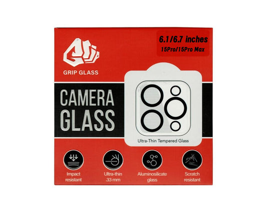 Grip Glass - Tempered Glass Camera Protector for iPhone 15 Pro / 15 Pro Max