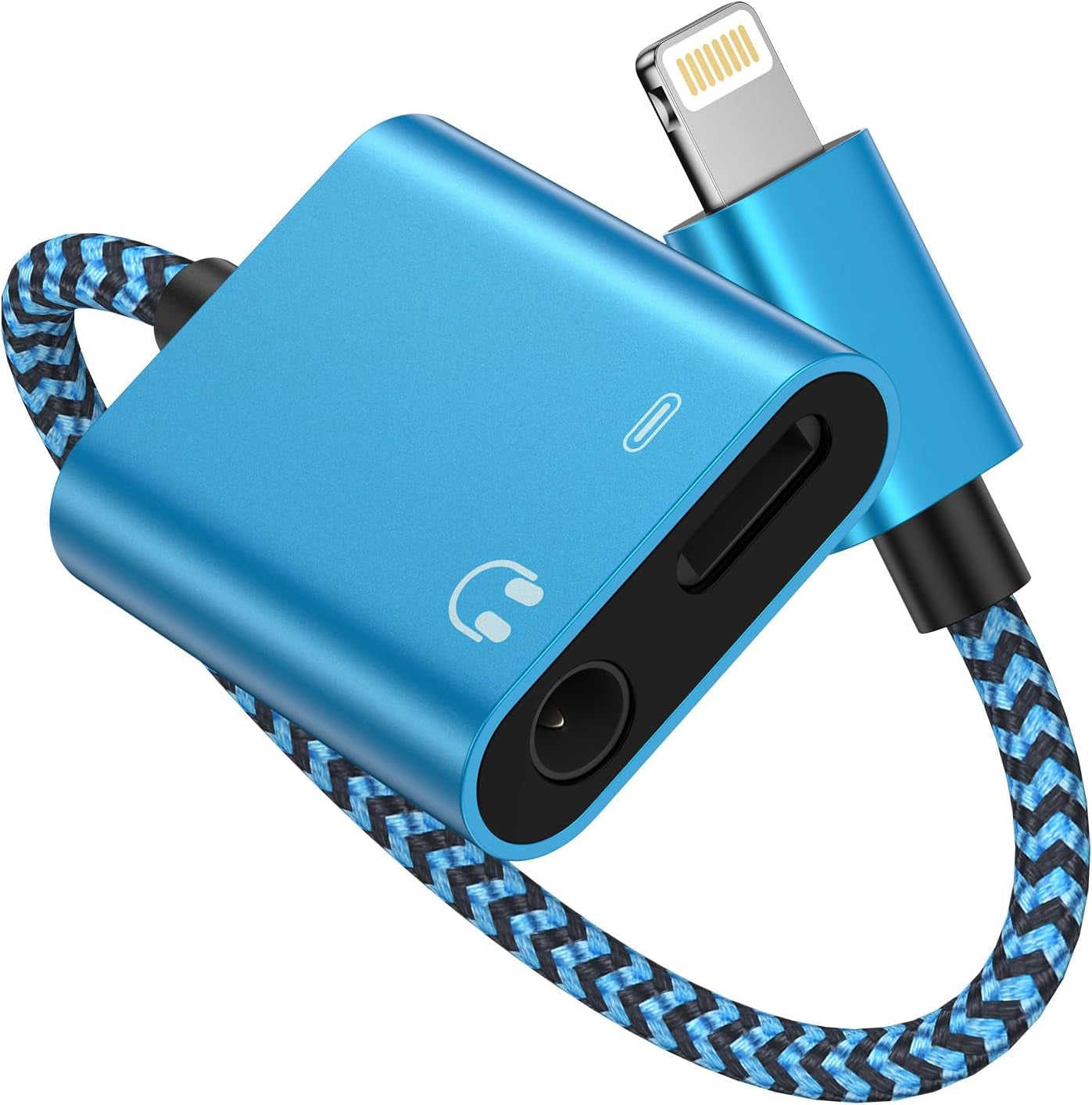 Iphone Headphone Adapter with Charge 2-In-1 Lightning to 3.5Mm Female Aux Audio Jack Dual Converter Mfi Certified Apple Dongle Splitter + Charger Adaptor for Iphone 14 Pro Max 13 12 11 XR XS Ipad Mini