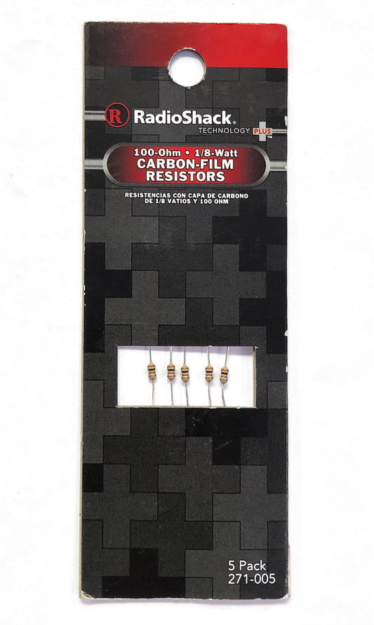 Radio Shack Carbon Film Resistor 1k-Ohm 1/2-Watt 5% (5pk)