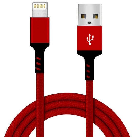 Inventuv USB-A to Lightning  RED Cable 9FT for iPhone/iPad/iPod