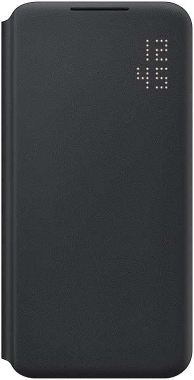SAMSUNG Galaxy S22+ LED View Cover Protective Phone Case Black | Tap Control, Card Pocket, Customizable, Shockproof, US Version, EF-NS906PBEGUS