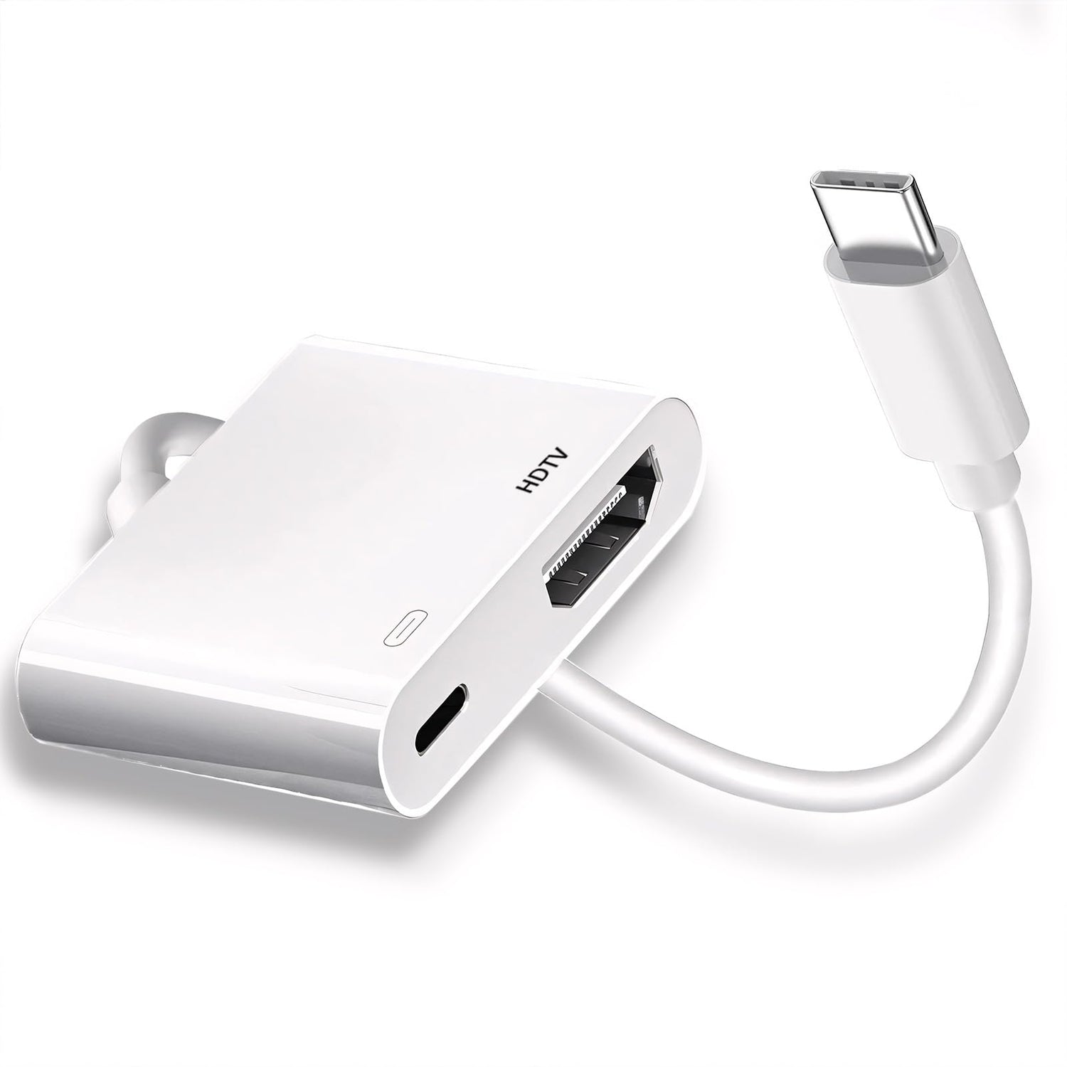 Apple MFi Certified Lightning to HDTV Digital AV Adapter 1080P HD Video Sync Screen Connector Cable with Charging Port Compatible with iPhone 14/13/12/11/ X/ 8/7/ iPad on HDTV/Projector/Monitor