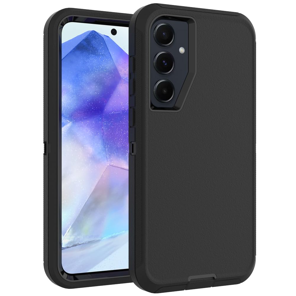 Case for Galaxy Note 20 with Clip, Heavy-Duty Tough Rugged Shockproof Drop Protective Cover Cases for Samsung Galaxy Note 20, Black+Orange
