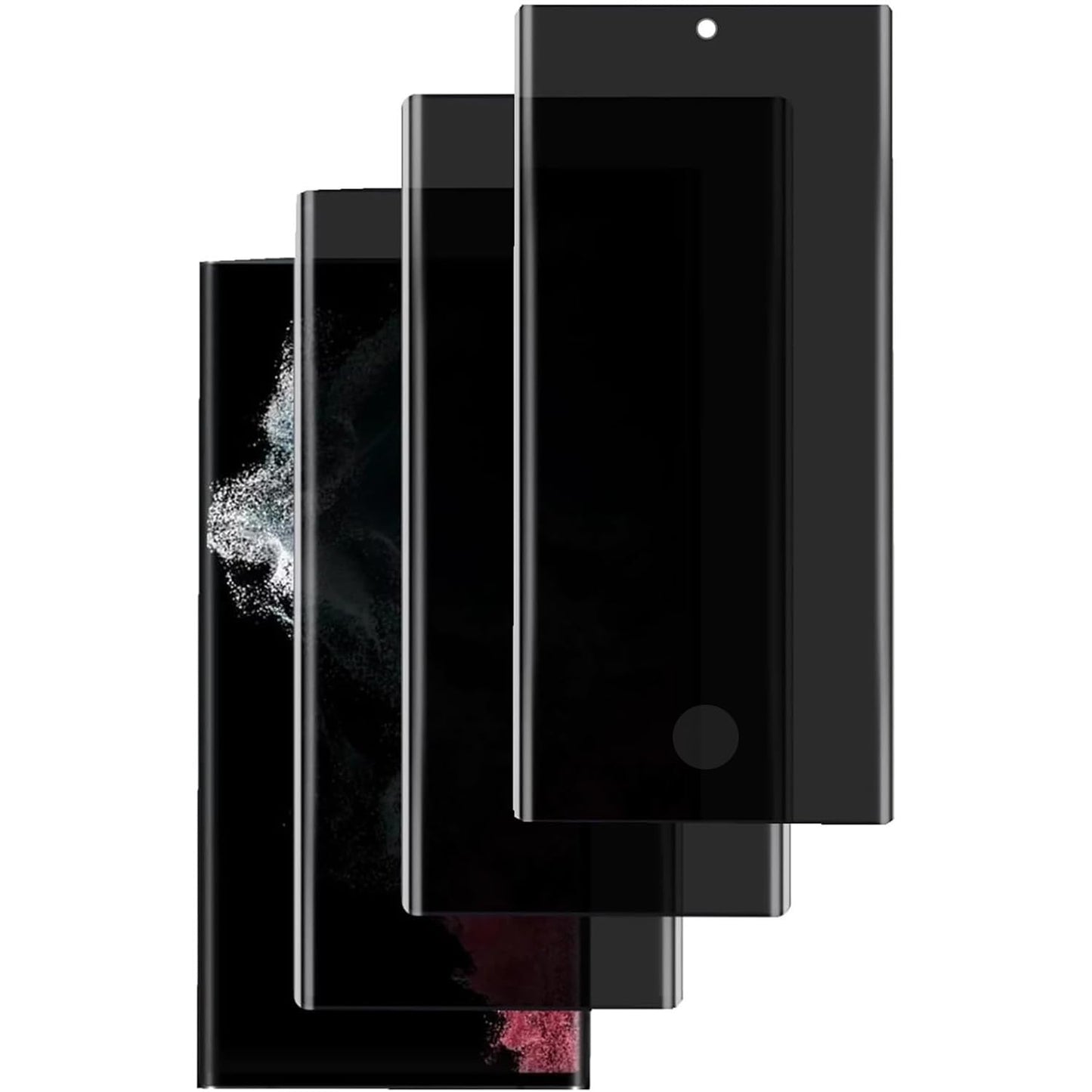 3 Pack Privacy Screen Protector for Samsung Galaxy Note 10, 9H Hardness [Anti-Scratch] Anti-Spy Tempered Glass Film for Samsung Galaxy Note 10 [Support Fingerprint Unlock]