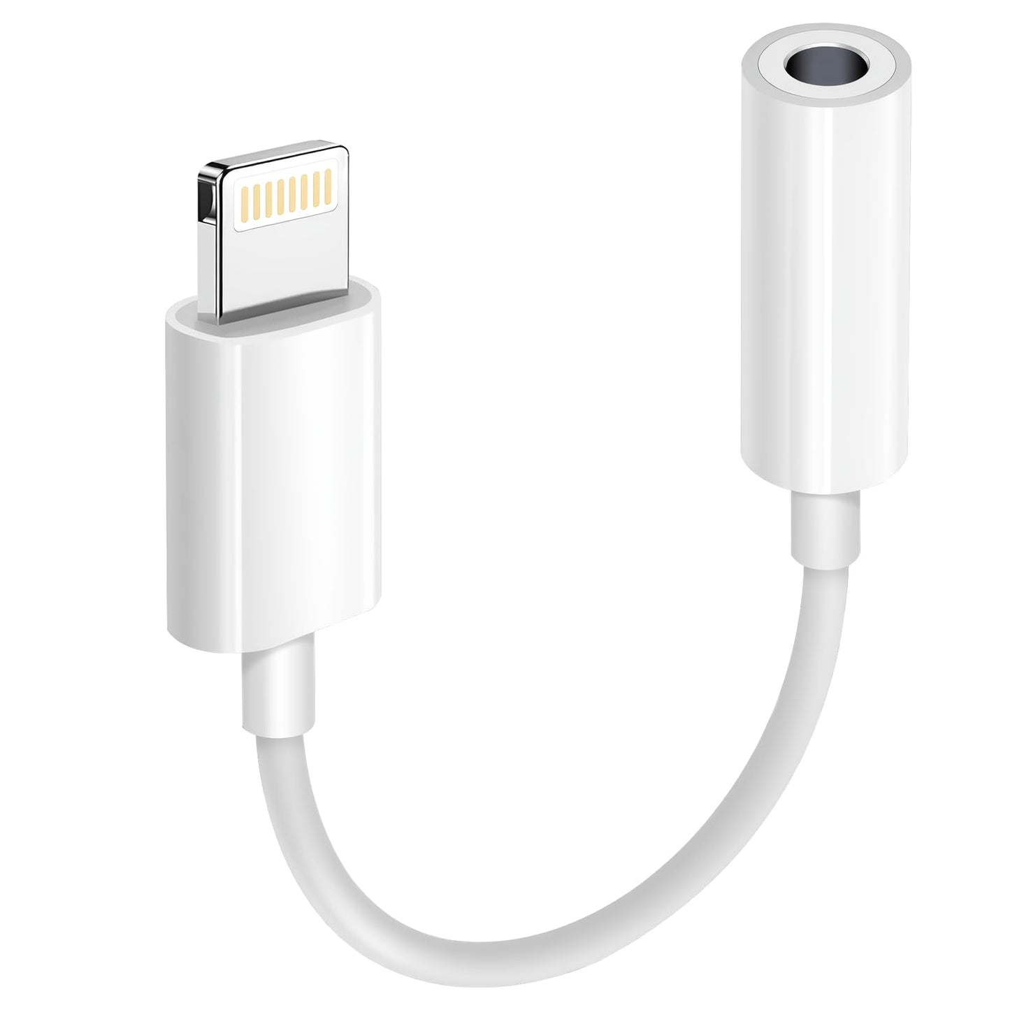 [Apple MFi Certified] 2 Pack Lightning to 3.5 mm Headphone Jack Adapter, iPhone Aux Adapter Converter Dongle Audio Cable Compatible with iPhone 14 13 12 11 X XS 8 7