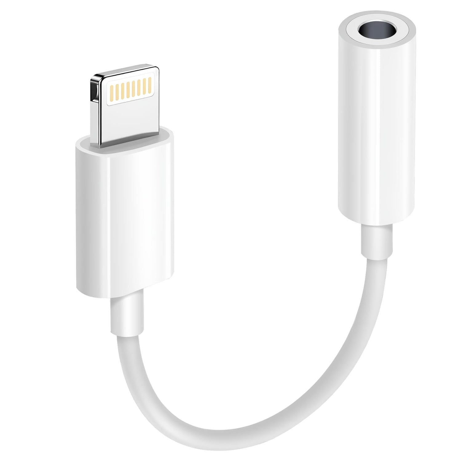 [Apple MFi Certified] 2 Pack Lightning to 3.5 mm Headphone Jack Adapter, iPhone Aux Adapter Converter Dongle Audio Cable Compatible with iPhone 14 13 12 11 X XS 8 7