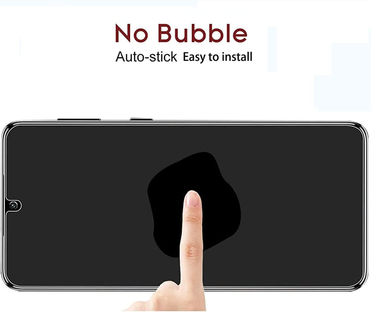 [2+2] Privacy Tempered Glass Screen Protector Designed for [Samsung Galaxy S21 Plus/ S21+ 5G 6.7”] [NOT FOR S21] with Camera Lens Tempered Glass Protector [Fingerprint Unlock] [Bubble Free]
