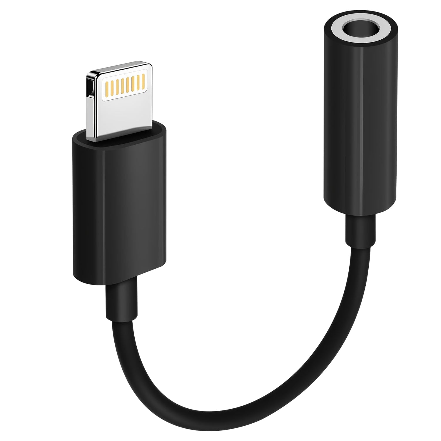 [Apple MFi Certified] 2 Pack Lightning to 3.5 mm Headphone Jack Adapter, iPhone Aux Adapter Converter Dongle Audio Cable Compatible with iPhone 14 13 12 11 X XS 8 7