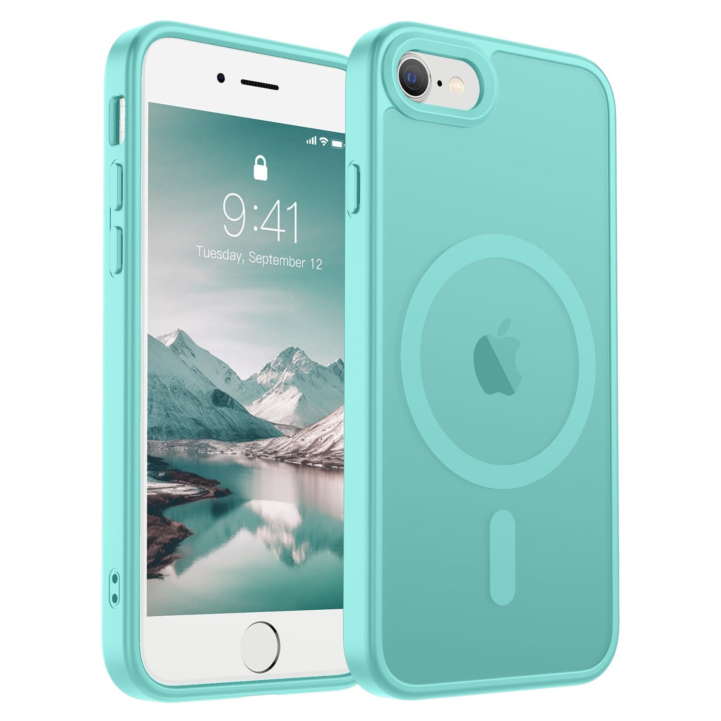 SUPFINE Magnetic for iPhone 17 Case (Compatible with MagSafe)(Military Grade Drop Protection) Translucent Matte Shockproof with Anti-Fingerprint Phone Cover,Black