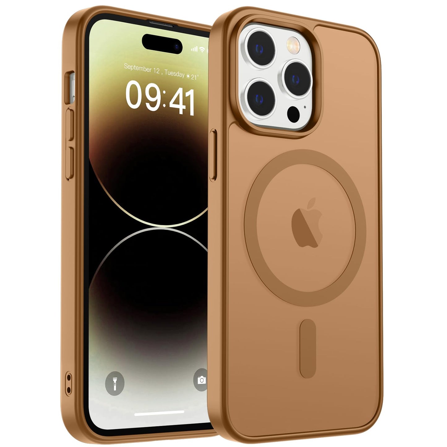 Magnetic for iPhone 17 Case, Upgraded [Camera Control Button] [Full Camera Protection] [with 1 Screen Protector] Translucent Matte Shockproof Protective Phone Cover, Mist Blue
