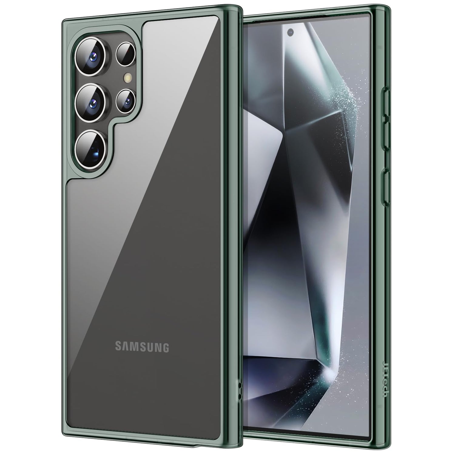 JETech Case for Samsung Galaxy S24 Ultra 5G, Non-Yellowing Shockproof Bumper Protective Phone Cover, Anti-Scratch Hard PC Back (Clear)