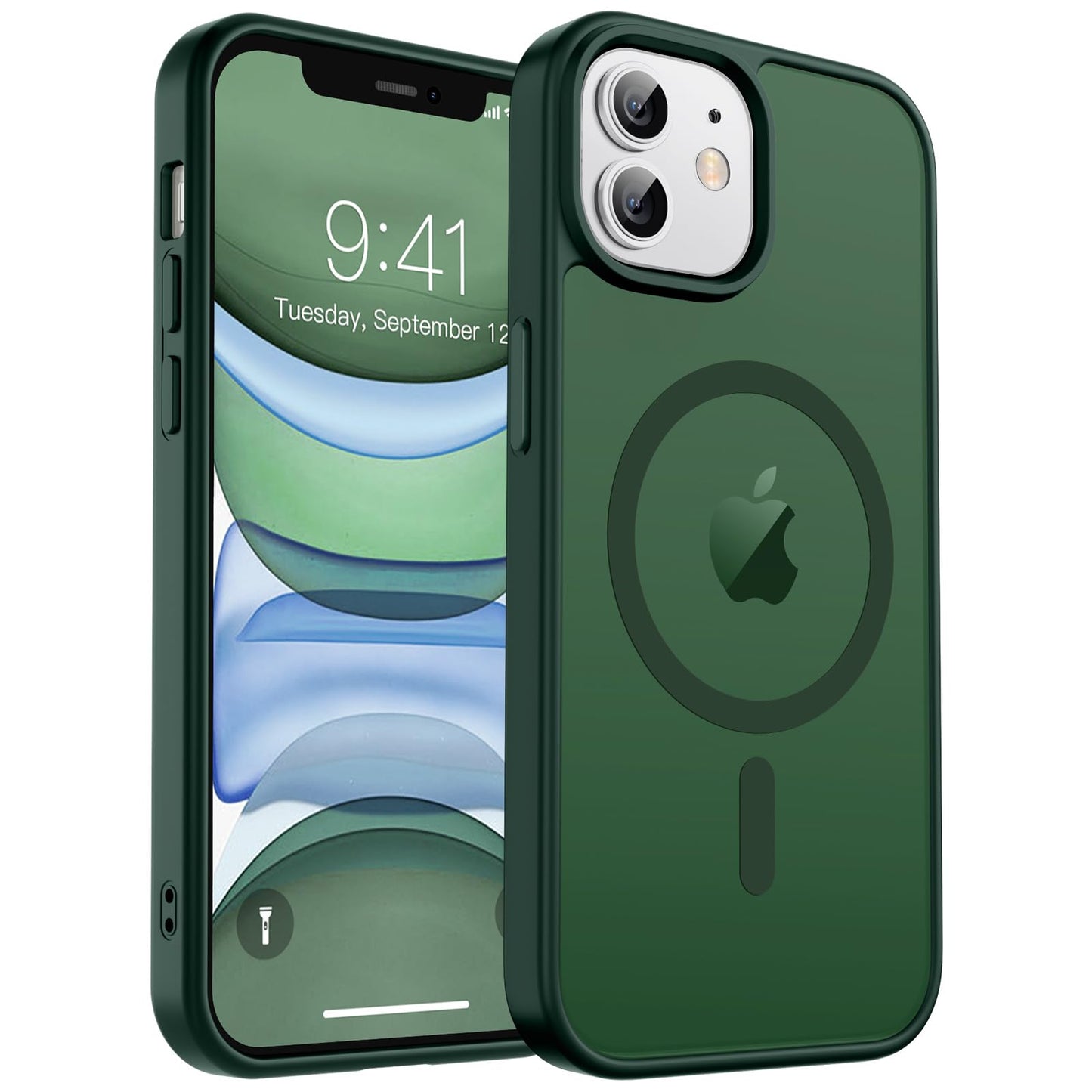 Magnetic for iPhone 17 Case, Upgraded [Camera Control Button] [Full Camera Protection] [with 1 Screen Protector] Translucent Matte Shockproof Protective Phone Cover, Mist Blue