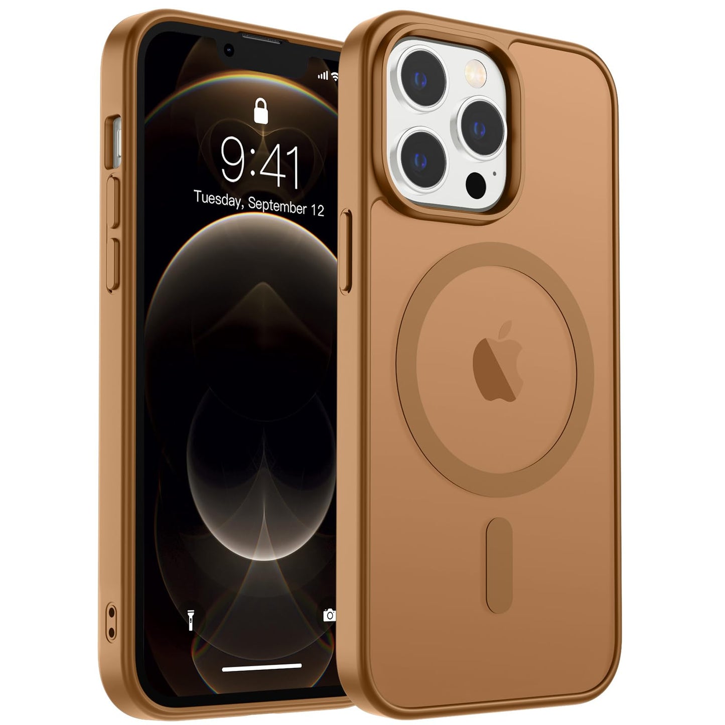 Magnetic for iPhone 17 Case, Upgraded [Camera Control Button] [Full Camera Protection] [with 1 Screen Protector] Translucent Matte Shockproof Protective Phone Cover, Mist Blue